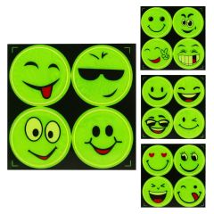Reflexní samolepky z PVC (mix 4 smajlíků)