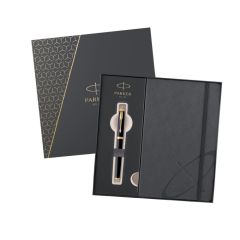 Parker  Roller PARKER IM Black GT + šedý zápisník