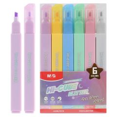 M&G  Rozjasňovač M&G HI-CUBE Glitter - sada 6 jemných barev