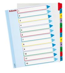 Rozřazovače A4, Mylar MAXI ,1-10