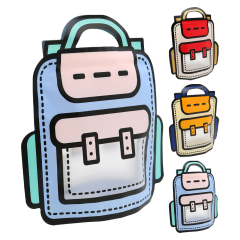 Rychle uzavíratelné školní pouzdro z PVC ve tvaru aktovky 24 x 28 cm (mix barev)