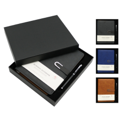 Sada zápisník / diář A5 + roller v dárkové krabičce (mix barev)