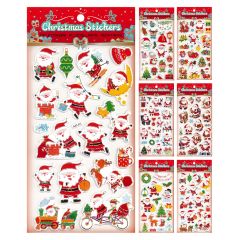 JUNIOR  Samolepky 14,5 x 30 cm - vánoční postavičky (mix vzorů)