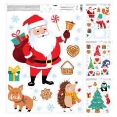 Samolepky JUNIOR 30x42 cm - Dětská vánoční edice - Mix