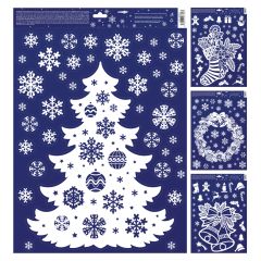 Samolepky JUNIOR 30x42 cm - Vánoční dekorace - Mix