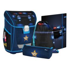 SPIRIT  Školní batoh - 4-dílný set COOL - Police