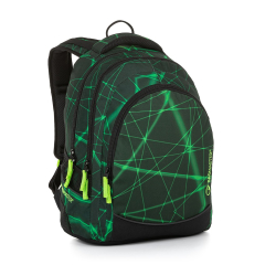 BAGMASTER  Školní batoh BagMaster Digital 24 A - zelený laser