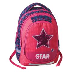 PLAY  Školní batoh Maxx Play, Pink Star