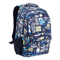 Školní batoh MILAN (25 l) special series Yeti 2, námořnická modrá