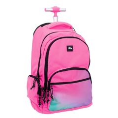 Milan  Školní batoh na kolečkách MILAN (25 l) série Sunset, růžový