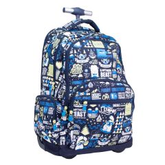 Školní batoh na kolečkách MILAN (25 l) special series Yeti 2, námornícka modrá