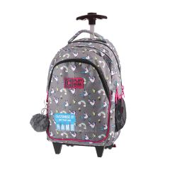 Školní batoh na kolečkách - Rainbow unicorn