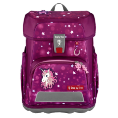 Školní brašna CLOUD pro prvňáčky - 5dílná sada, Step by Step, SWEET UNICORN NUALA