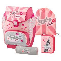 Školní brašna Logic set 4v1 - London Love