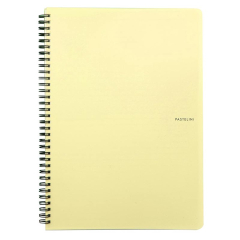 Spirálový blok PP PASTELINI A5/60 listů, žlutý