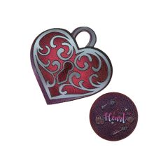 SPIRIT  Sticker na tašku Heart, sada 2 ks