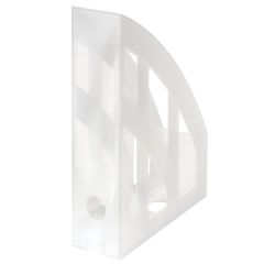 Stojan na časopisy - Classic bílý - transparent.