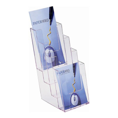 HELIT  Stojan na prospekty, stolní, 1/3 A4, 4 složky, HELIT