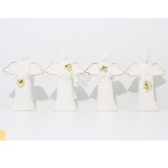 Stojící figurka anděla 14 cm (mix 4 vzorů /cena za 1 ks)