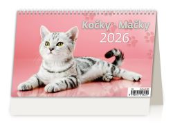 Helma 365  Stolní kalendář 2026 Kočky/Kočky