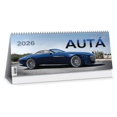 Stolní kalendář Auta 2026