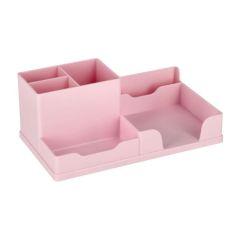 Stolní organizér - pastelově růžový