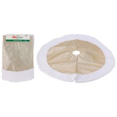 Sukně pod vánoční stromek, průměr 90 cm - zlatá šampaň metalíza