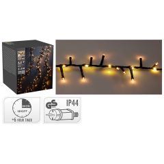 Světelný řetěz 1410 LED bílý teplý, délka 20 m, venkovní. použití, 230V, efekt vodopádu