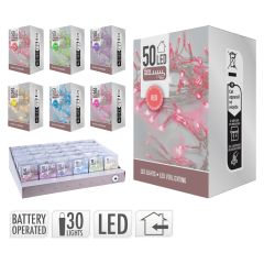 Světelný řetěz 50 LED délka 5 m (6 barev)