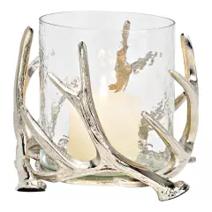 Svícen s parohy 17 cm