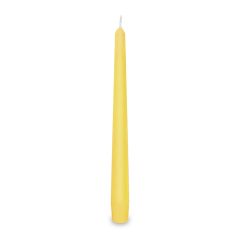 Svíčka kónická 245 mm, žlutá (10 ks v bal.)