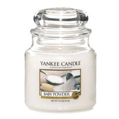 Yankee Candle  Svíčka Yankee Candle - Baby Powder, střední