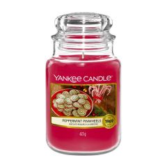 Yankee Candle  Svíčka Yankee Candle -  Peppermint Pinwheels, velká