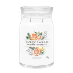 Svíčka Yankee Candle - White Spruce & Grapefruit, velká