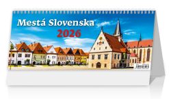 Tabulkový kalendář 2026 Města Slovenska