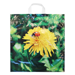 Taška PE s ušima velká 42x47 cm, Pampeliška