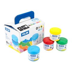 Temperové barvy MILAN 40 ml (12 barev) + štětec