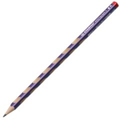 Tenká trojúhelníková tužka pro praváky - STABILO EASYgraph S Metallic Edition - fialová