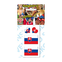 Ing. Libor Macalík - ARCH  Tetovací obtisky - vlajky ČR (srdíčka + 2 vlajky)