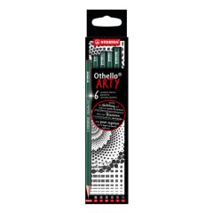 Tužka - STABILO Othello - ARTY - 6 ks balení - tvrdá tvrdost, každá 2x 4H, 3H, 2H
