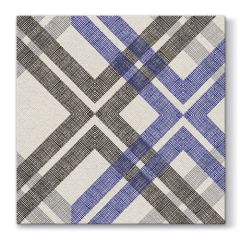 Paw  Ubrousky PAW AIRLAID L 40x40cm Stylish Check Dark Blue