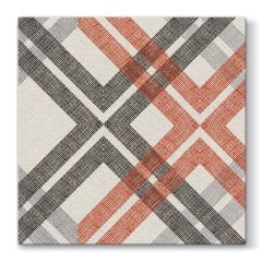 Paw  Ubrousky PAW AIRLAID L 40x40cm Stylish Check Orange