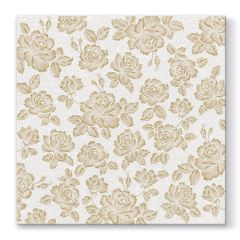 Ubrousky PAW AIRLAID L 40x40cm Subtle Roses Gold