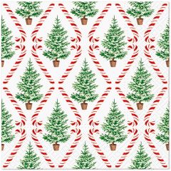 Ubrousky PAW L 33x33cm Candy Cane Forest
