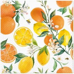 Paw  Ubrousky PAW L 33x33cm Citrus with bees