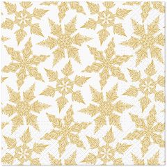 Ubrousky PAW L 33x33cm Gold Winter