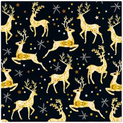 Ubrousky PAW L 33x33cm Golden Reindeer Charm