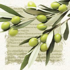 Paw  Ubrousky PAW L 33x33cm Greek Olives