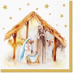 Ubrousky PAW L 33x33cm Holy Family Blessing