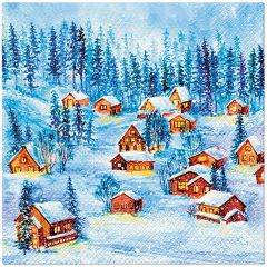 Ubrousky PAW L 33x33cm Winter Houses